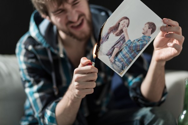 Burning Photo With Ex-girlfriend